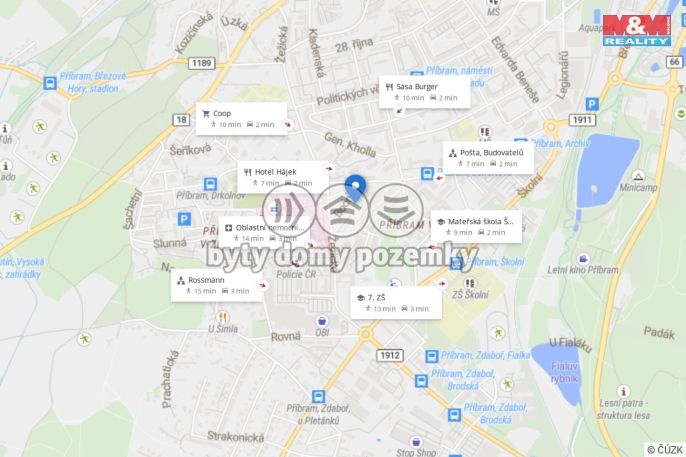 Pronájem, Byt 1+kk, Příbram