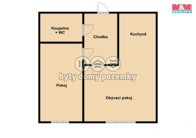 Prodej, Byt 2+kk, Třešť