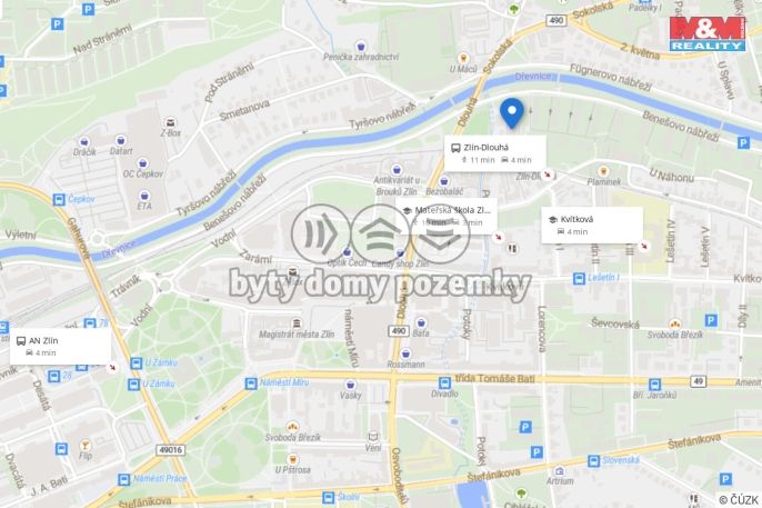 Pronájem, Byt 2+1, Zlín