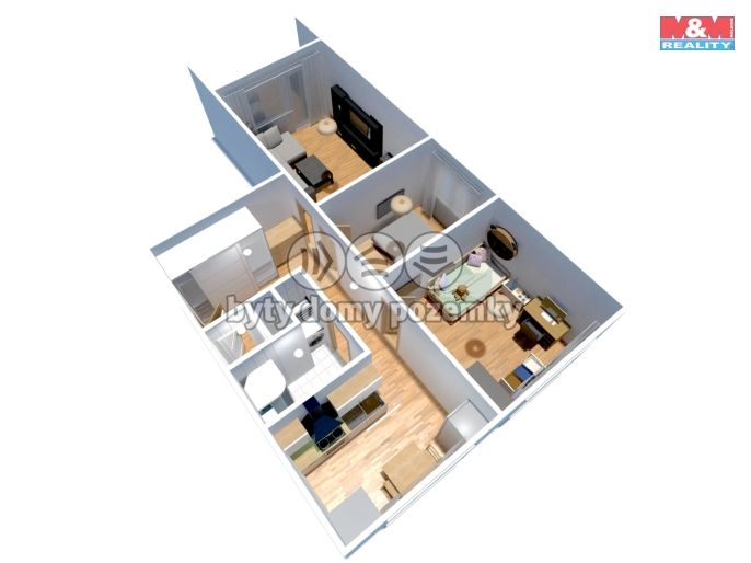 Prodej, Byt 3+1, Kadaň