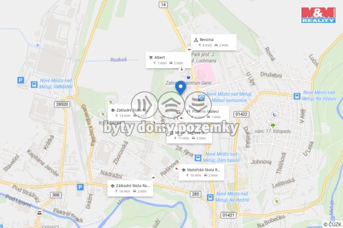 Prodej, Byt 3+1, Nové Město nad Metují