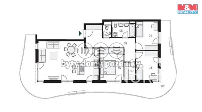 Prodej, Byt 4+kk, Praha