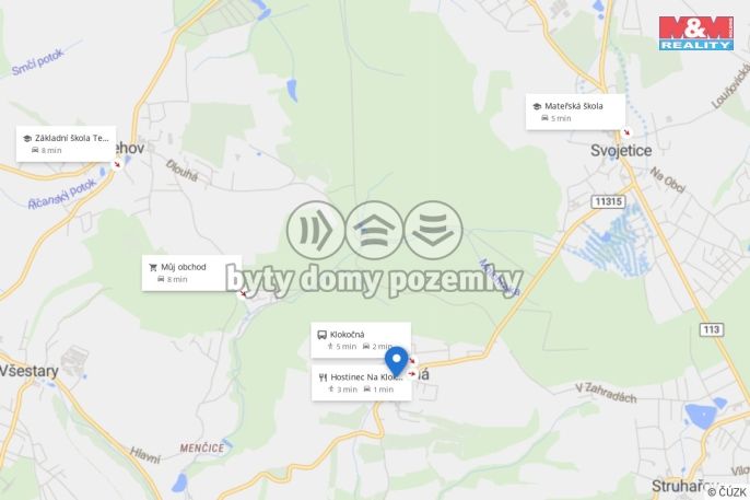 Pronájem, Byt 2+1, Klokočná