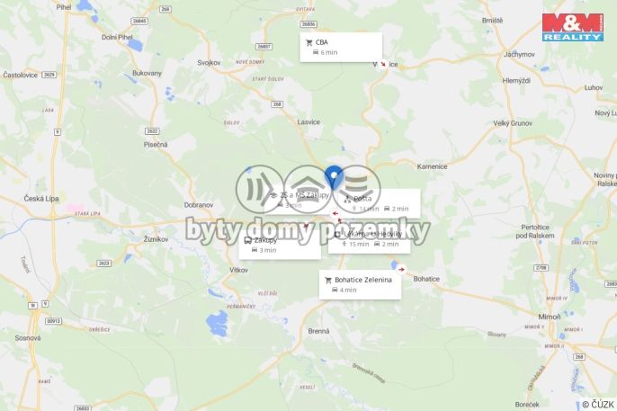 Pronájem, Byt 4+1, Zákupy