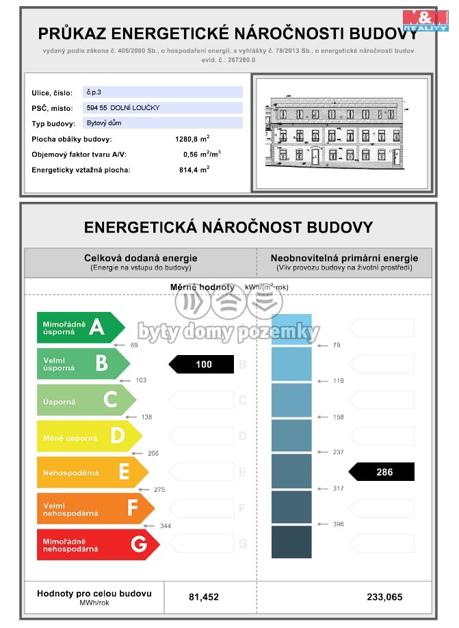 Prodej, Byt 2+kk, Dolní Loučky