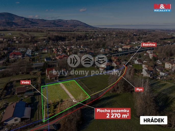 Prodej, Pozemek k bydlení, Hrádek