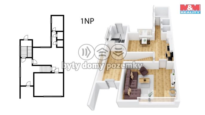 Prodej, Rodinný dům, Louny