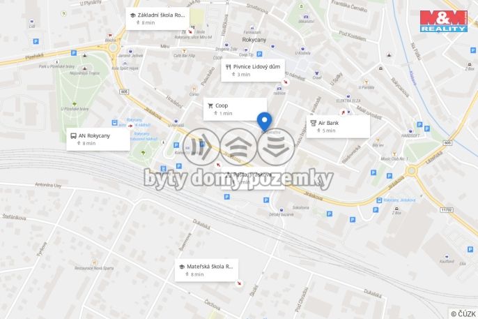 Pronájem, Byt 3+1, Rokycany