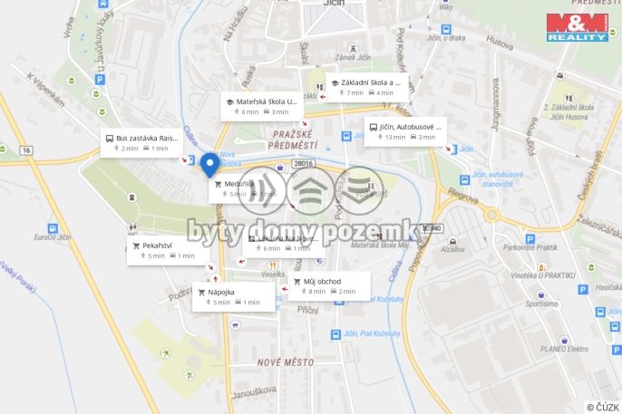 Pronájem, Byt 2+kk, Jičín