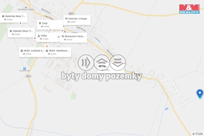 Prodej, Pozemek k bydlení, Troubelice