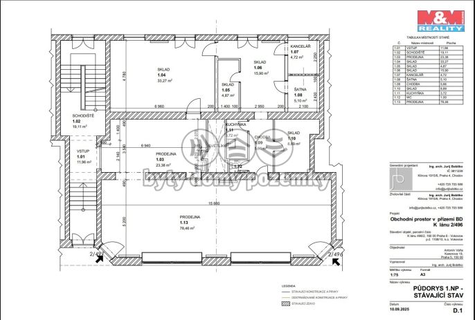 Pronájem, Obchodní objekt, Praha