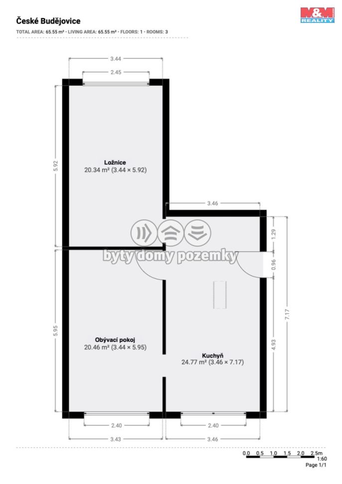 Prodej, Byt 2+1, České Budějovice