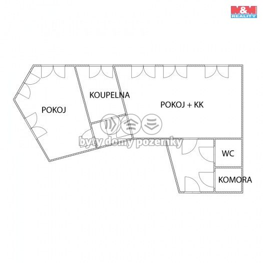 Pronájem, Byt 2+kk, Habartice