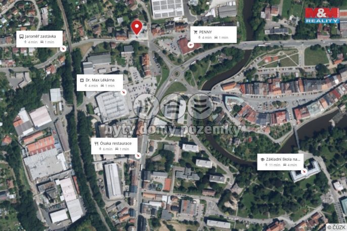 Pronájem, Byt 1+1, Jaroměř