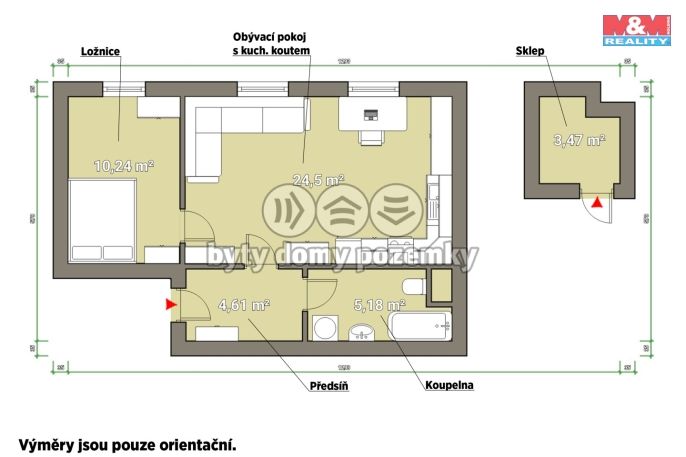 Prodej, Byt 2+kk, Plzeň