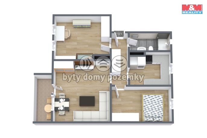 Prodej, Byt 3+1, Cheb