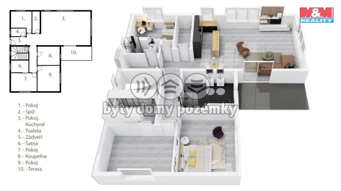 Prodej, Rodinný dům, Ledce