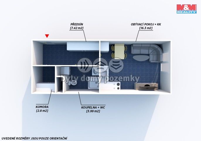 Prodej, Byt 1+kk, Třemošná