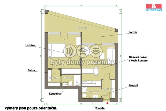 Pronájem, Byt 2+kk, Železná Ruda