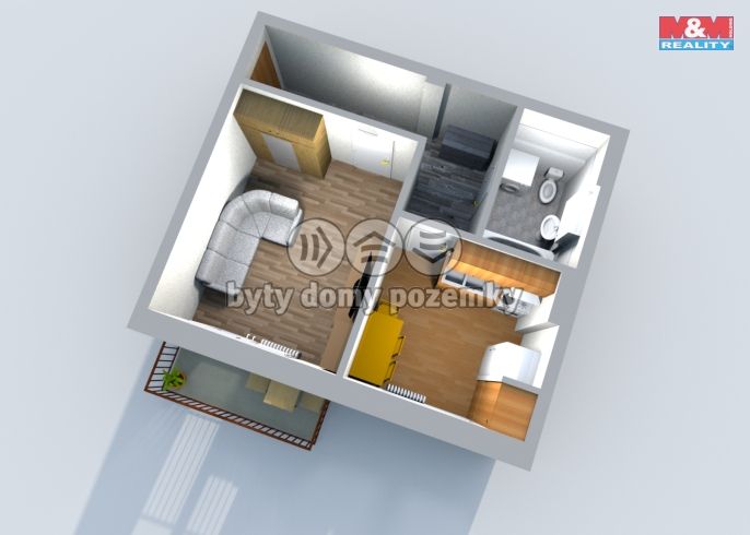 Pronájem, Byt 1+1, Ralsko