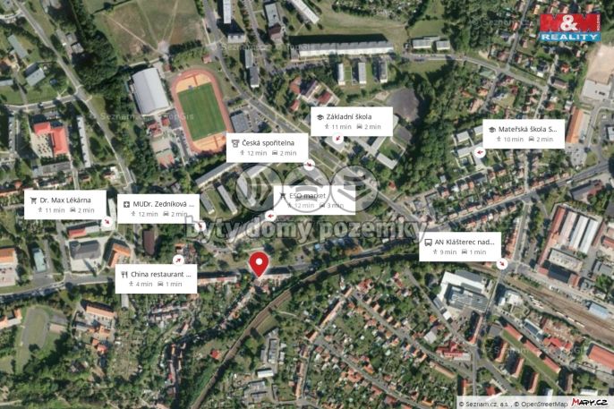 Pronájem, Byt 1+1, Klášterec nad Ohří