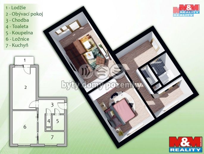 Prodej, Byt 2+1, Přelouč