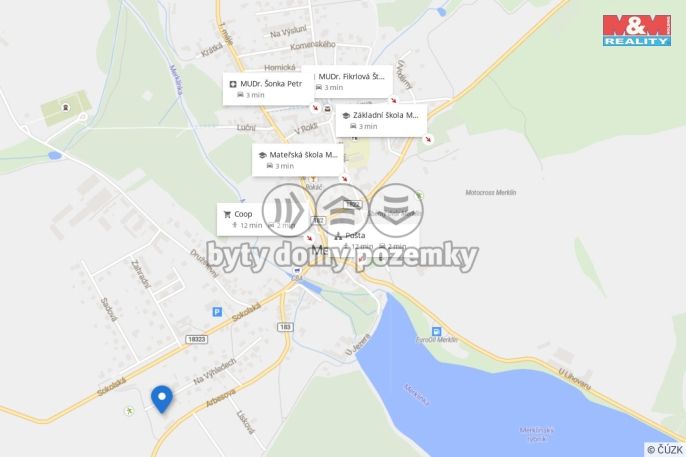Pronájem, Byt 3+1, Merklín