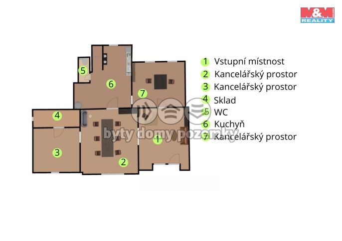 Pronájem, Kancelářský prostor, Havlíčkův Brod