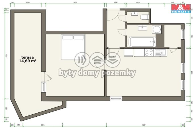 Prodej, Byt 2+kk, Mladá Boleslav