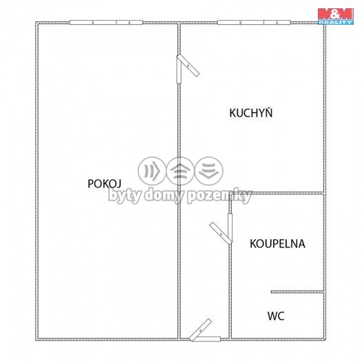Pronájem, Byt 1+1, Ústí nad Labem