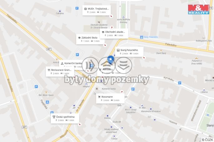 Pronájem, Byt 2+kk, Slaný