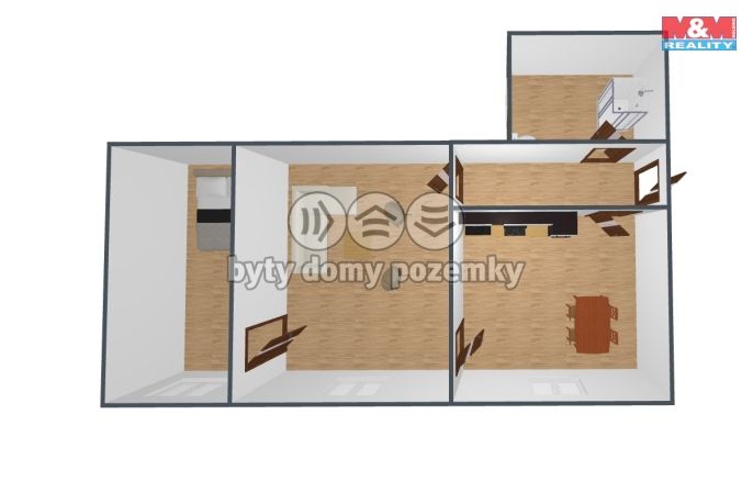 Pronájem, Byt 2+1, Týniště nad Orlicí