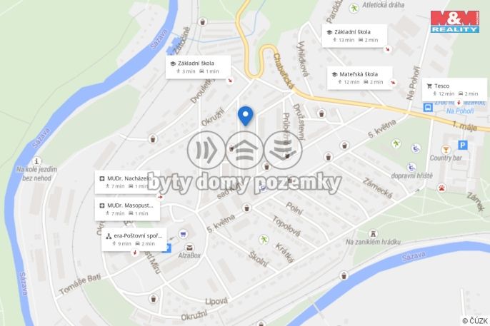 Prodej, Byt 4+1, Zruč nad Sázavou
