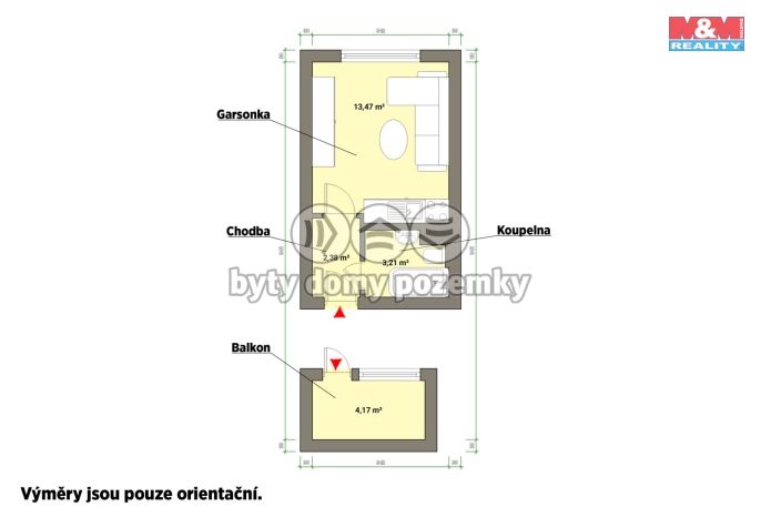Pronájem, Byt 1+kk, Mariánské Lázně