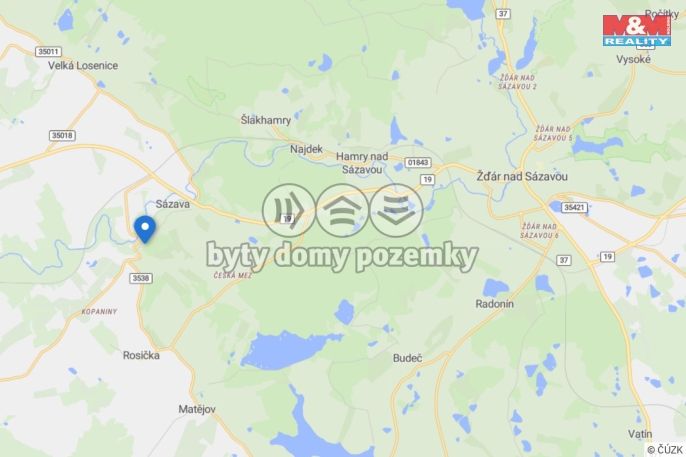 Prodej, Pozemek k bydlení, Sázava