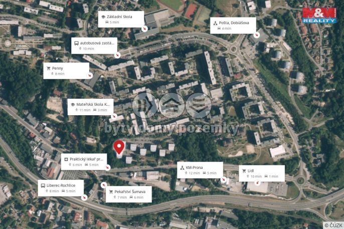 Pronájem, Byt 3+kk, Liberec