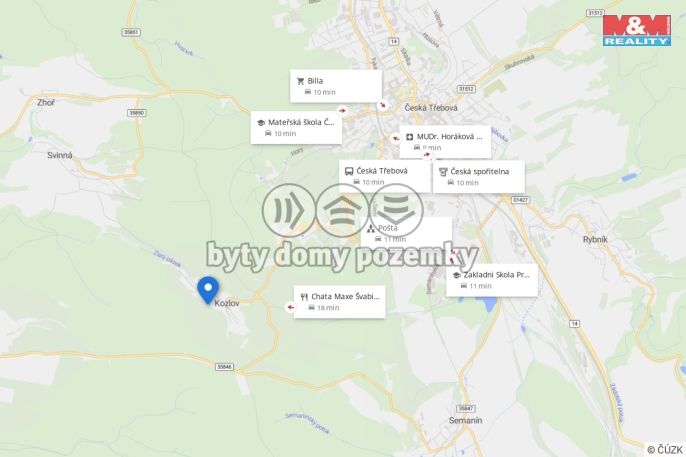 Prodej, Pozemek k bydlení, Česká Třebová