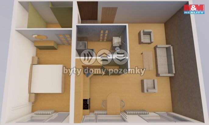 Prodej, Byt 2+kk, Teplice