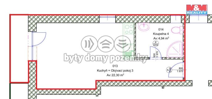 Pronájem, Byt 1+kk, Brušperk