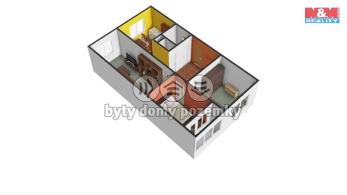 Pronájem, Byt 3+1, Klášterec nad Ohří