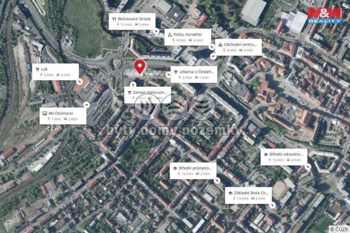 Pronájem, Byt 2+1, Chomutov