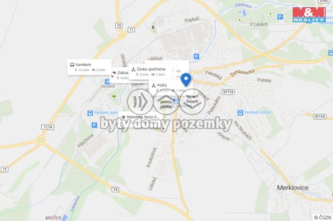 Pronájem, Byt 3+1, Vamberk