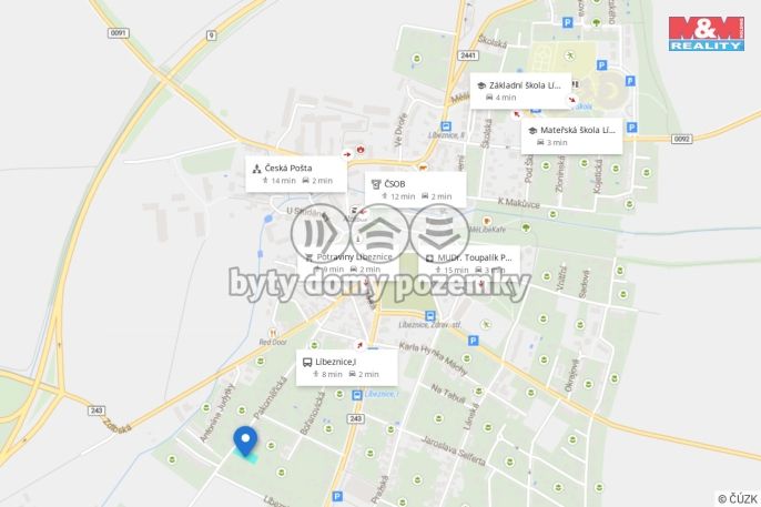 Prodej, Pozemek k bydlení, Líbeznice