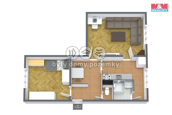 Prodej, Byt 2+1, Aš