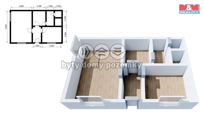 Pronájem, Kancelářský prostor, Stráž pod Ralskem