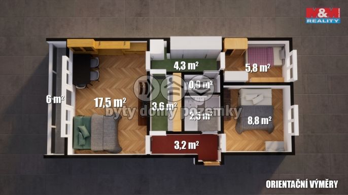 Prodej, Byt 3+1, Ústí nad Labem