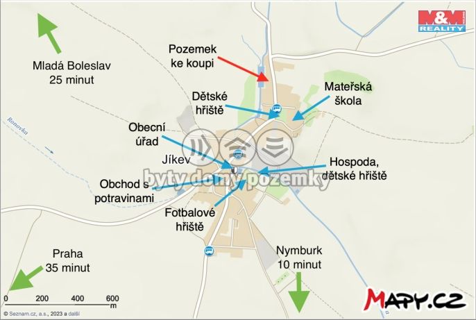 Prodej, Pozemek k bydlení, Jíkev