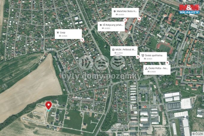 Prodej, Pozemek k bydlení, Rokycany