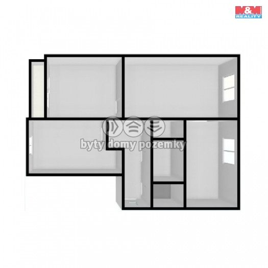 Prodej, Byt 3+1, Chomutov