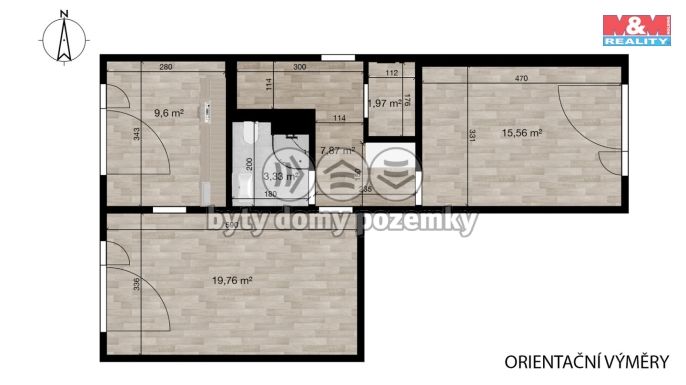 Pronájem, Byt 2+1, Hrádek nad Nisou